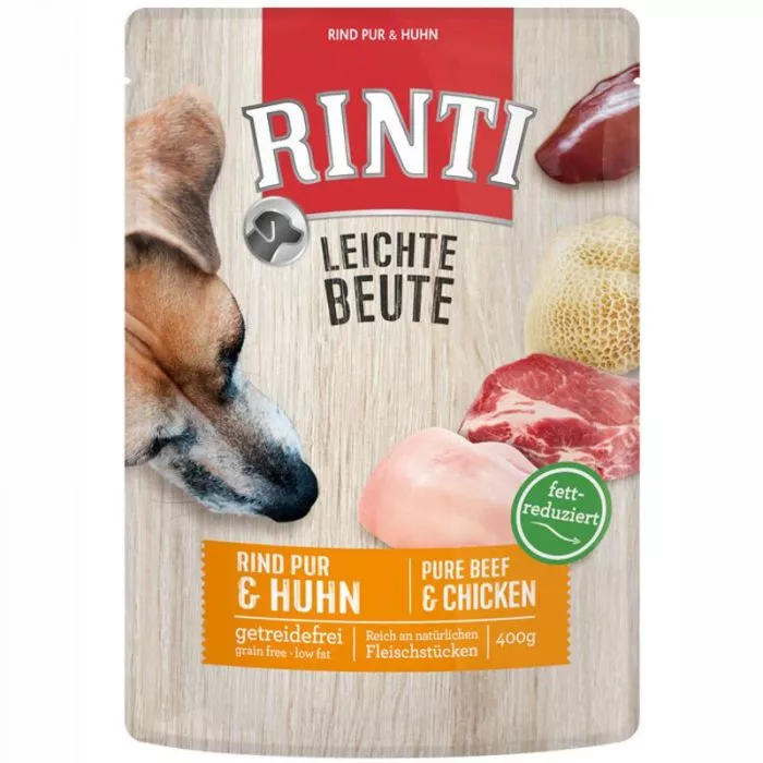 Rinti Leichte Beute Rind pur + Huhn 400g Rinti Leichte Beute Rind pur + Huhn 400g
