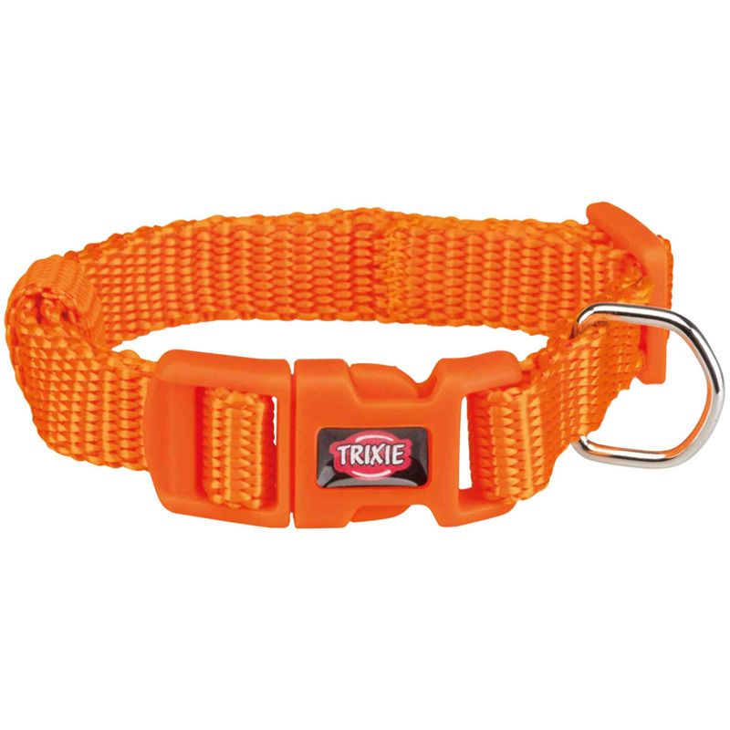 Premium Halsband, S-M: 30-45 cm/15 mm, papaya