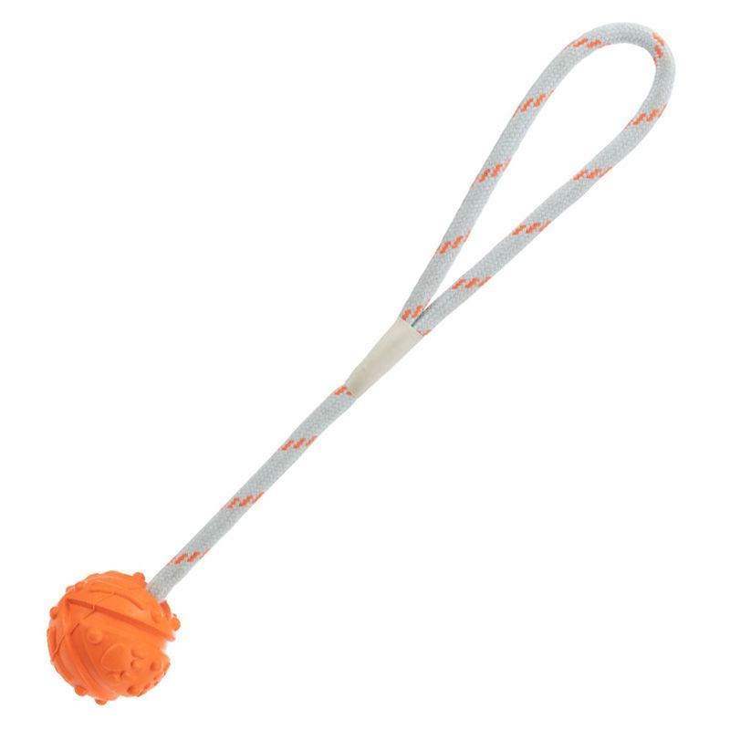 Ball am Seil, schwimmend, 4,5 cm/35 cm, orange