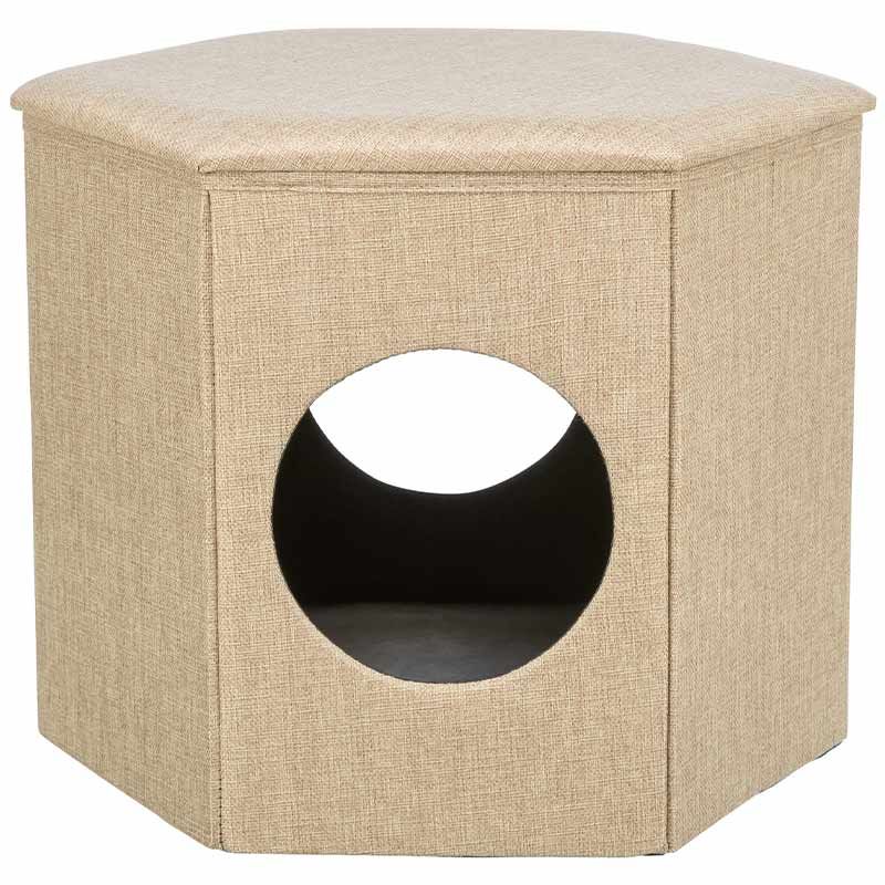 Höhle Kimy, sechseckig, 44x37x35 cm, braun