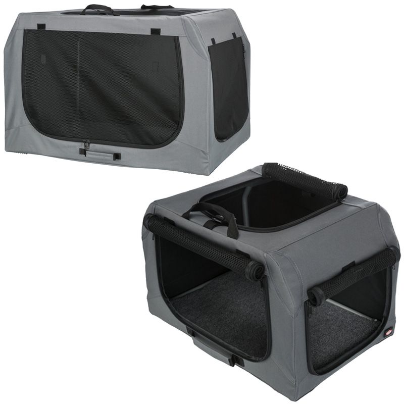 Transportbox Soft Kennel Easy, XS-S: 50x33x36 cm, grau