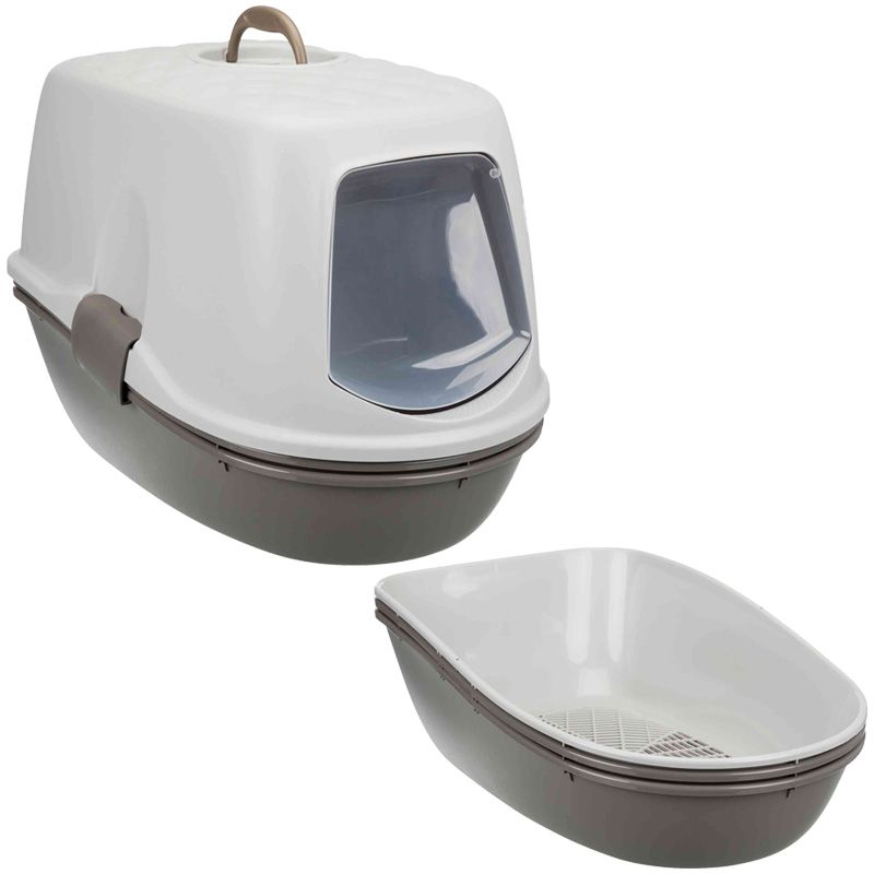Katzentoilette Berto Top, 39x42x59 cm, taupe/helltaupe