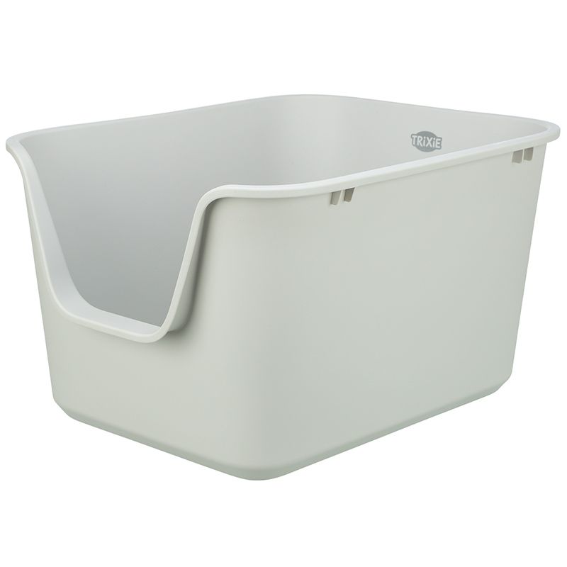 Katzentoilette Pavo, hoher Rand, 44x32x55 cm, grau