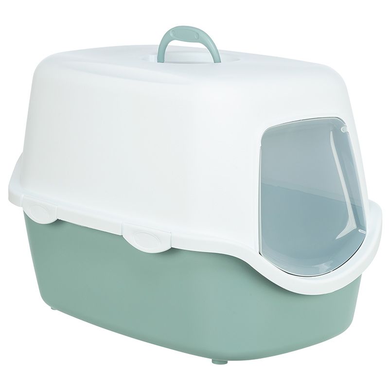 Katzentoilette Vico, 40 x 40 x 56 cm, salbei/weiß