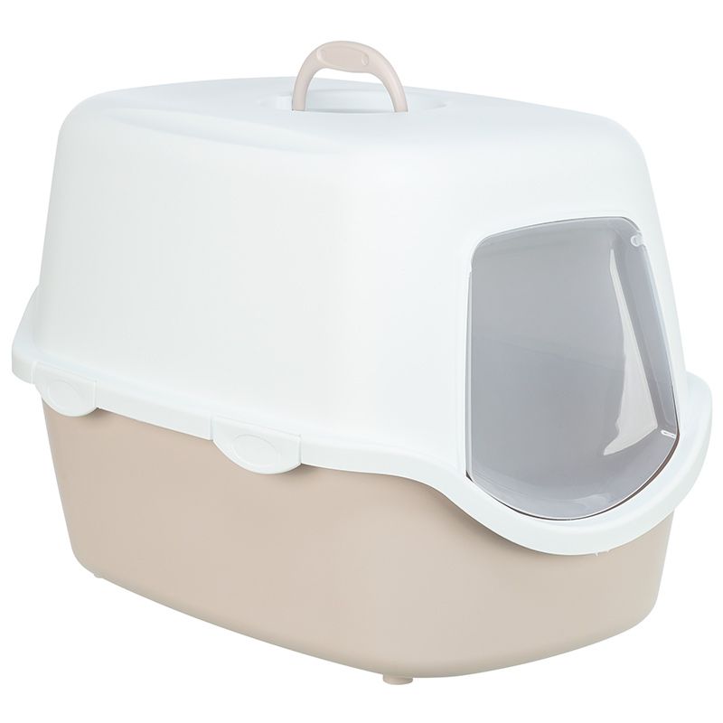 Katzentoilette Vico, 40 x 40 x 56 cm, blush/weiß