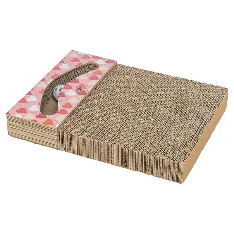 Kratzpappe Valentinstag lachs, 38x5x30 cm