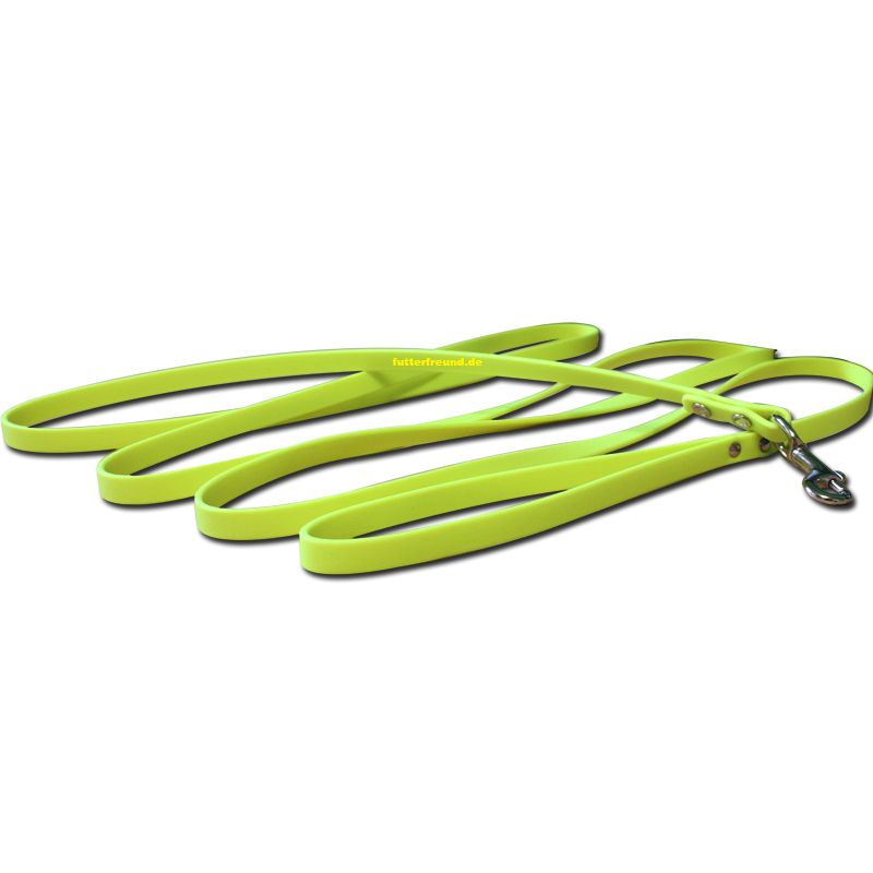 Heim BioThane Suchleine, genietet, 9mm/250cm, neon-gelb