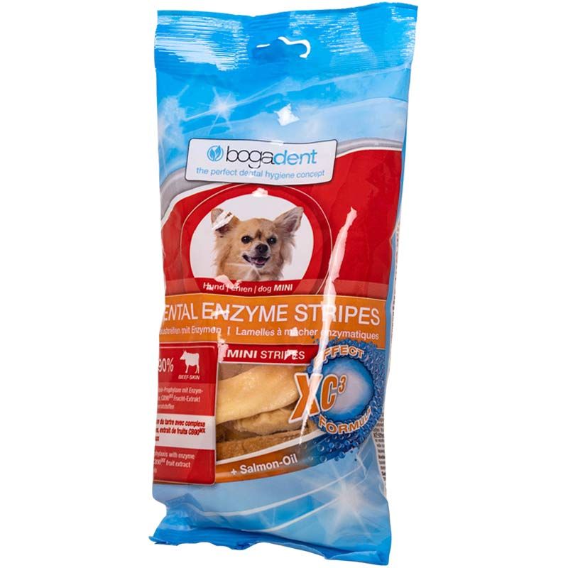 bogadent DENTAL ENZYME STRIPES MINI Hund 100g