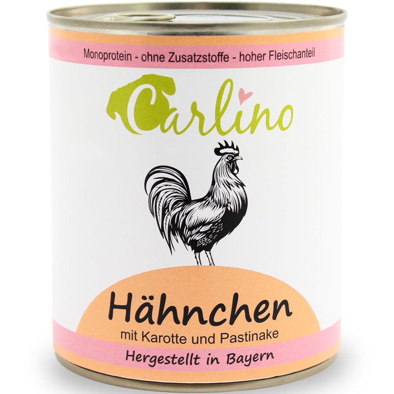Carlino Menü - Hähnchen mit Karotte und Pastinake 820g
