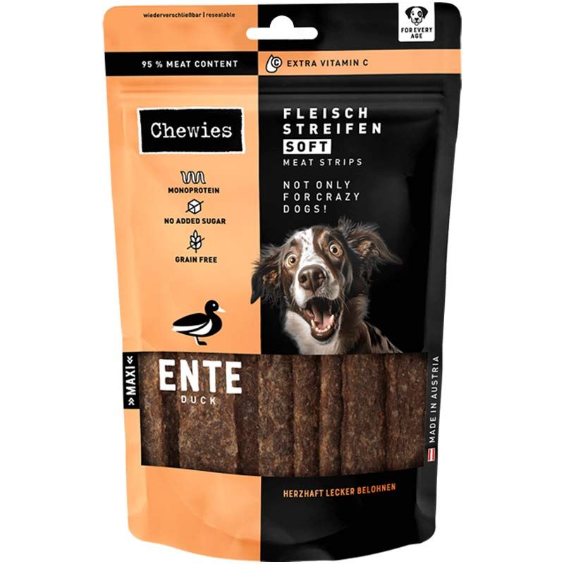 Chewies Fleischstreifen Soft Maxi Ente 150g
