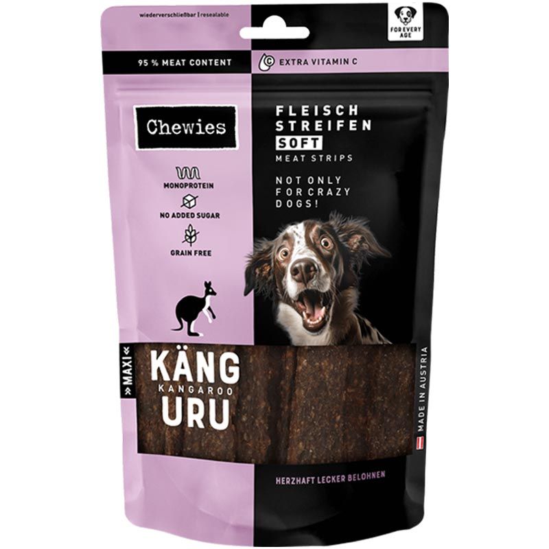 Chewies Fleischstreifen Soft Maxi Känguru 150g