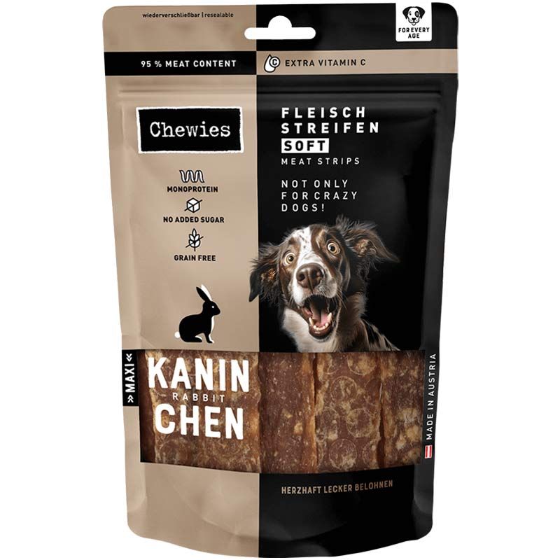 Chewies Fleischstreifen Soft Maxi Kaninchen 150g