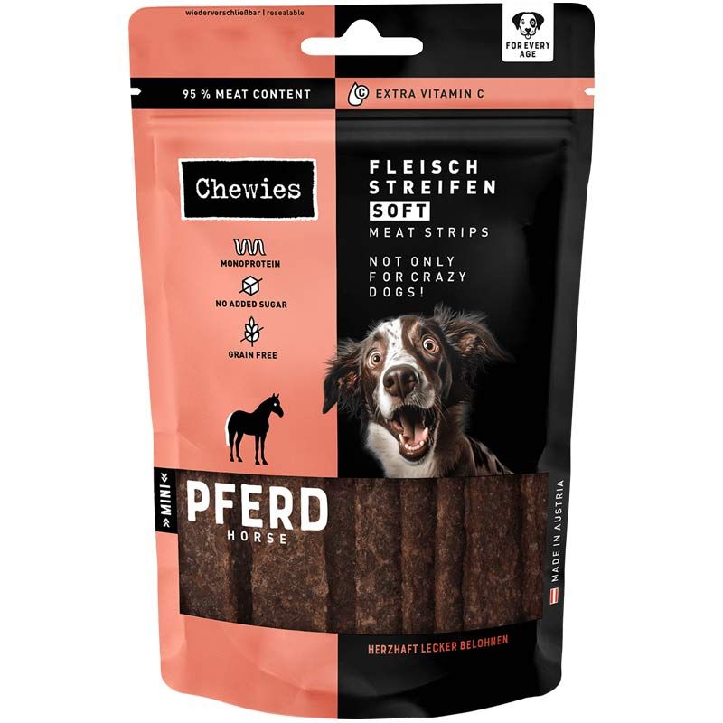 Chewies Fleischstreifen Soft Maxi Pferd 150g