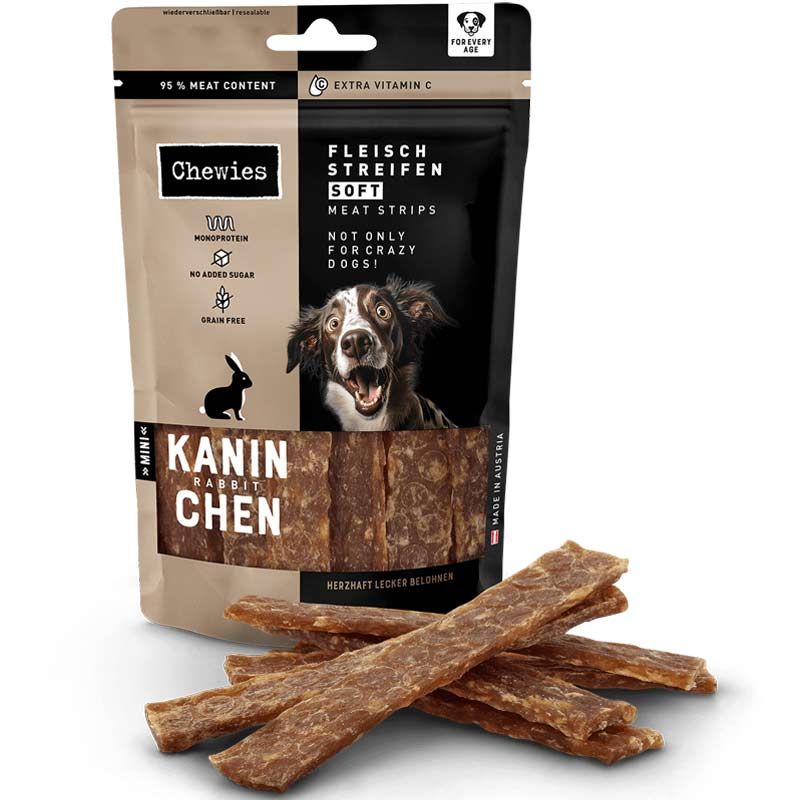 Chewies Fleischstreifen Soft Mini Kaninchen 70g