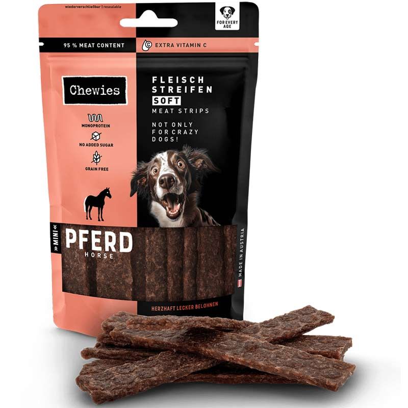 Chewies Fleischstreifen Soft Mini Pferd 70g