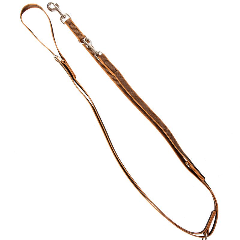 Führleine Anti Slip, 20mm/290cm, cognac