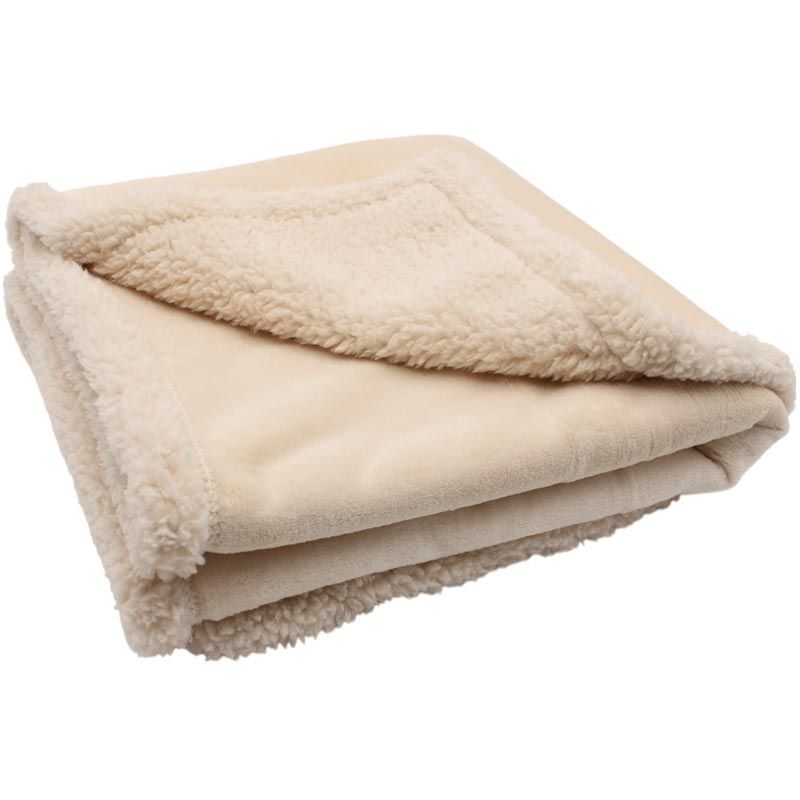 FurryFabs Wasserdichte Hundedecke Flanell,100x130cm,beige