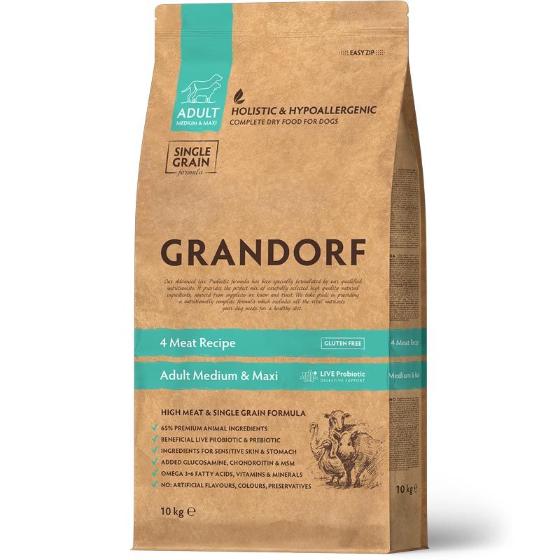 Grandorf Adult Medium-Maxi 4 Fleisch 10 kg