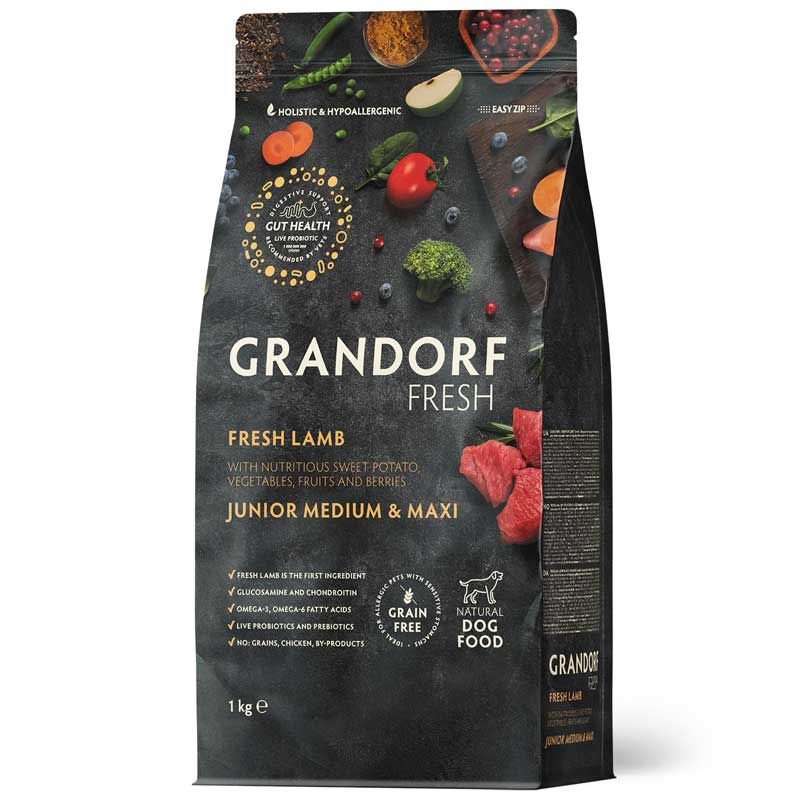 Grandorf Fresh Junior Medium-Maxi Frisches Lamm 1 kg