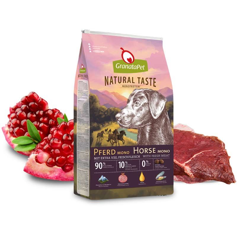 Granatapet Natural Taste Pferd Mono 4 kg