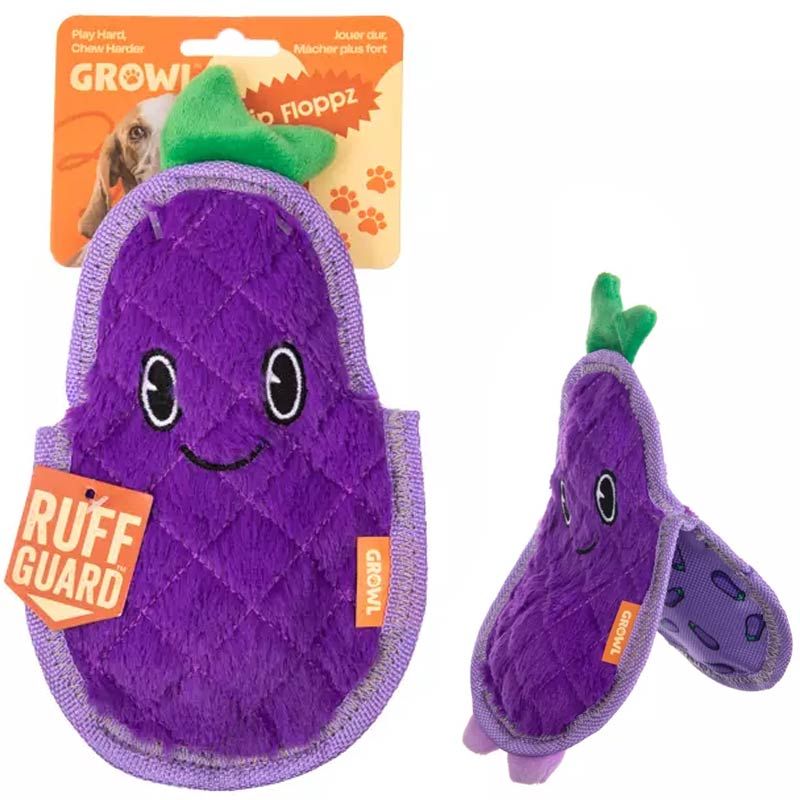 Growl Flip Floppz - Eddie die Aubergine ca. 22cm