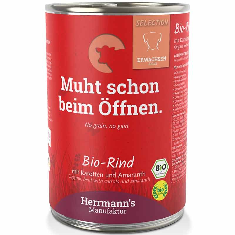 Herrmanns Selection Erwachsen Bio Rind 400g