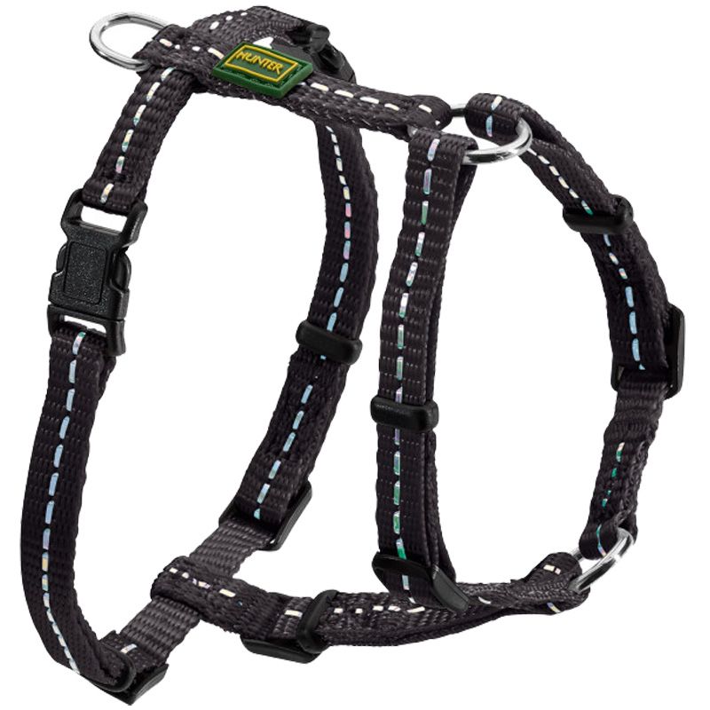 Hunter Geschirr Tripoli, Nylon, reflekt., Gr. XXS-XS, schw