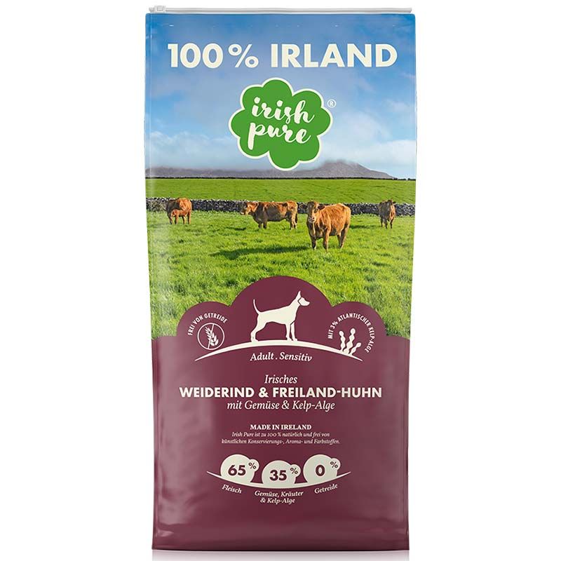 Irish Pure Irisches Weiderind + Freiland-Huhn Adult 1,5 kg