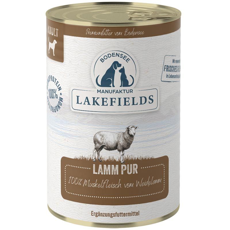 Lakefields Dosenfleisch Lamm Pur 400g