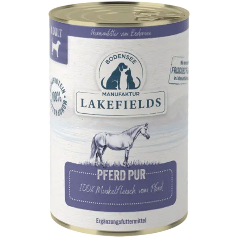 Lakefields Dosenfleisch Pferd Pur 400g