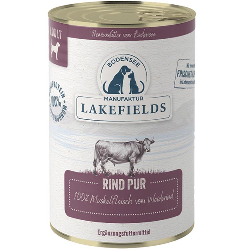 Lakefields Dosenfleisch Rind Pur 400g
