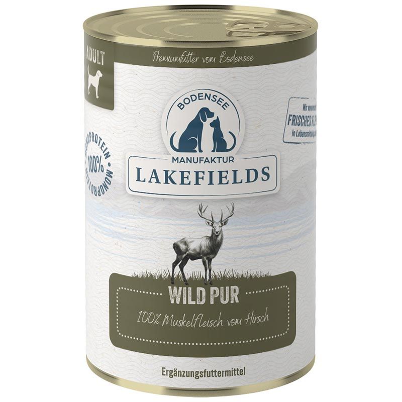 Lakefields Dosenfleisch Wild Pur 400g