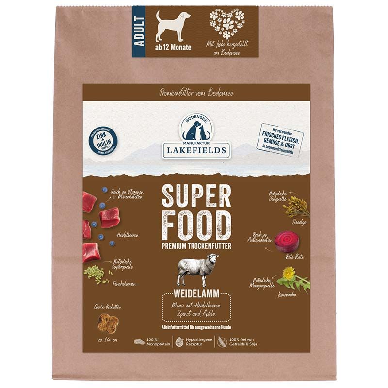 Lakefields SUPERFOOD Premium Lamm 1 kg