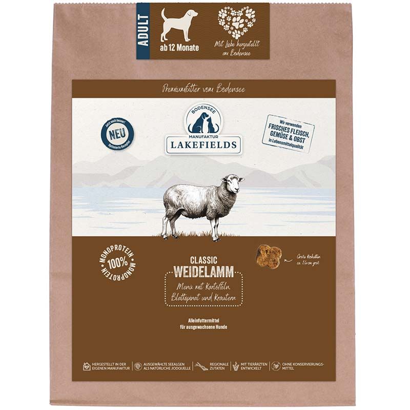 Lakefields Trockenfleisch-Menü Lamm 1 kg