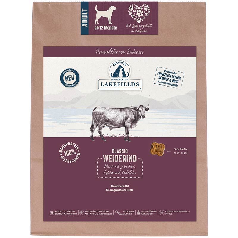 Lakefields Trockenfleisch-Menü Rind 1 kg