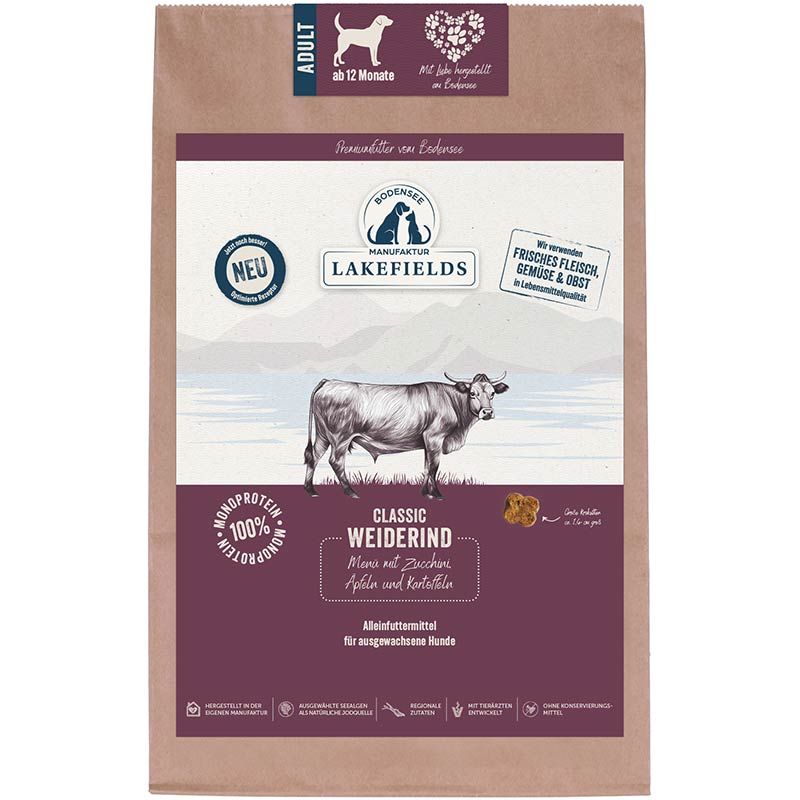 Lakefields Trockenfleisch-Menü Rind 2,5 kg