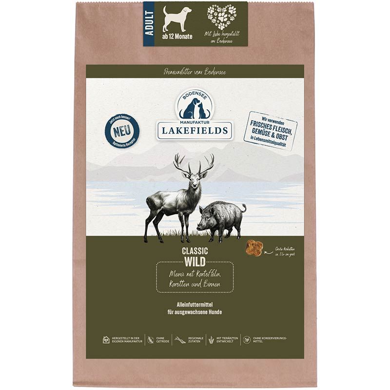 Lakefields Trockenfleisch-Menü Wild 2,5 kg