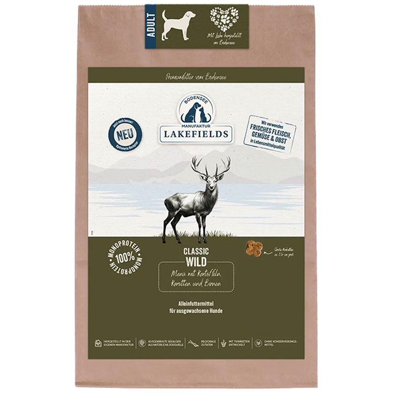 Lakefields Trockenfleisch-Menü Wild 2,5 kg