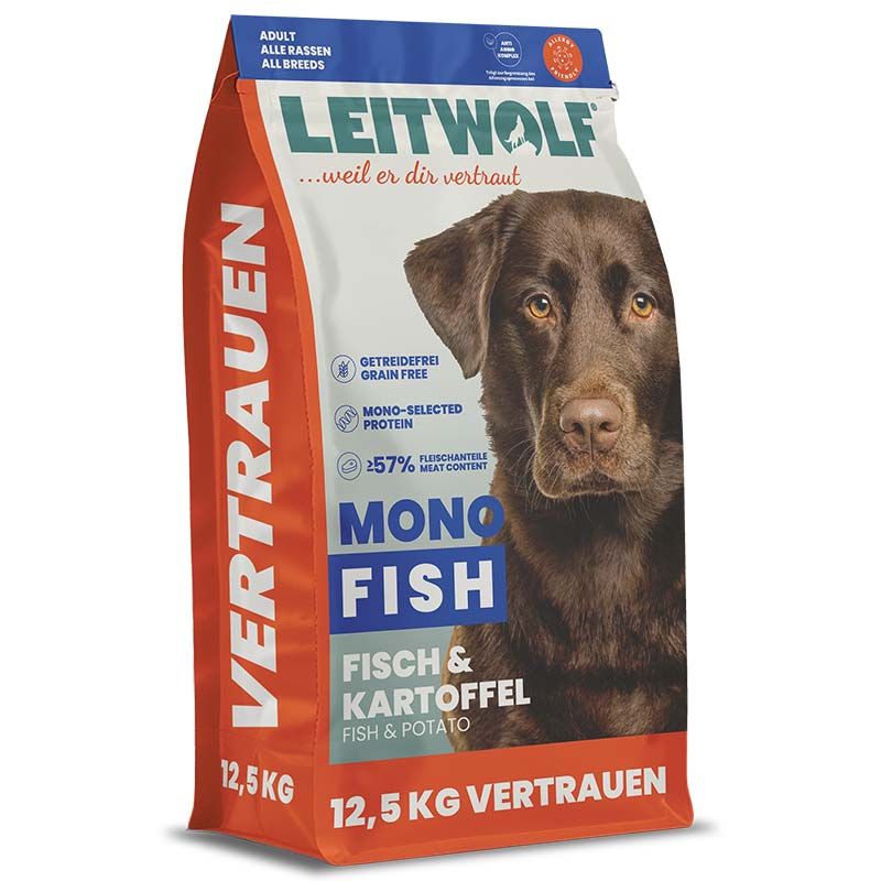 Leitwolf Mono Fish Adult Fisch + Kartoffel 12,5 kg