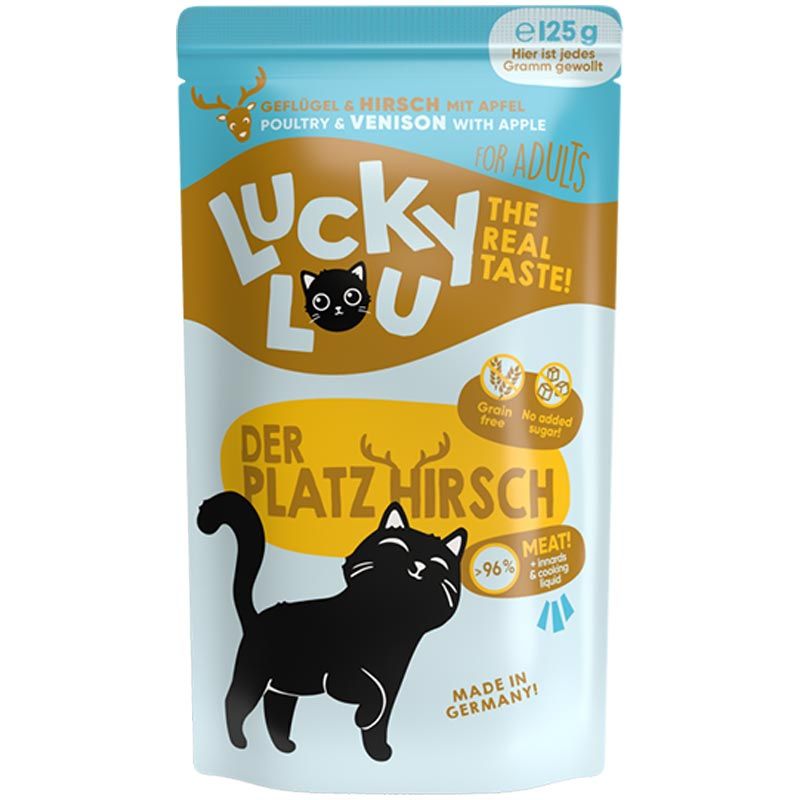 Lucky Lou Lifestage Adult Geflügel + Hirsch 125g