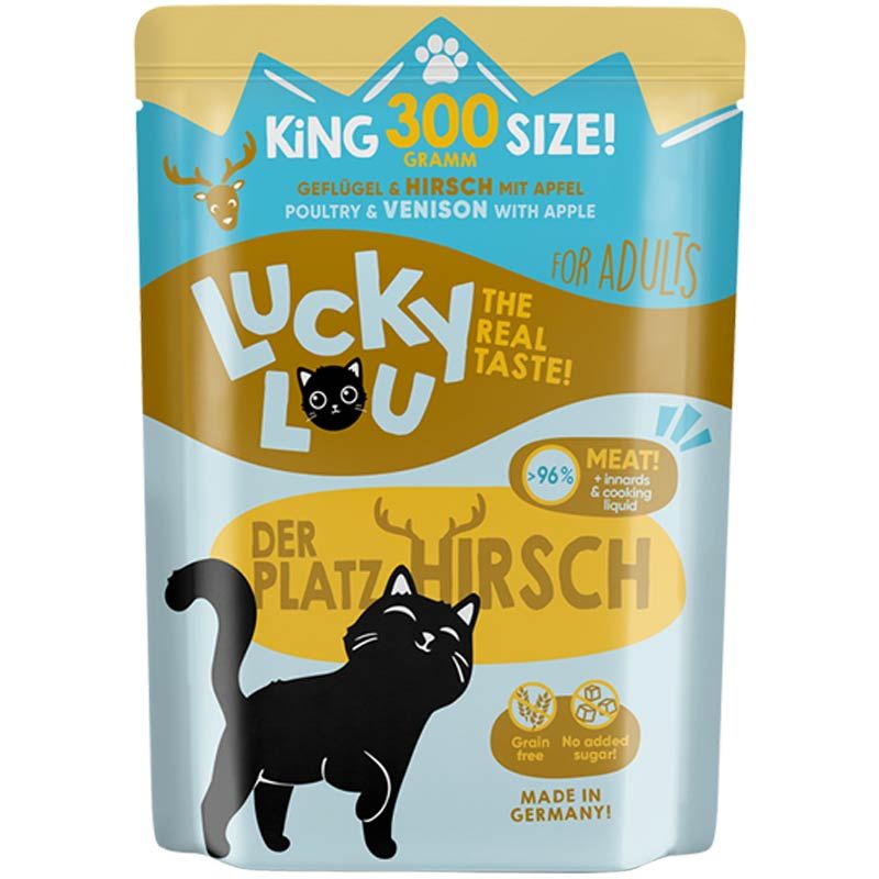 Lucky Lou Lifestage Adult Geflügel + Hirsch 300g
