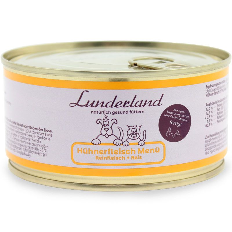 Lunderland Hühnerfleisch-Menü 300g
