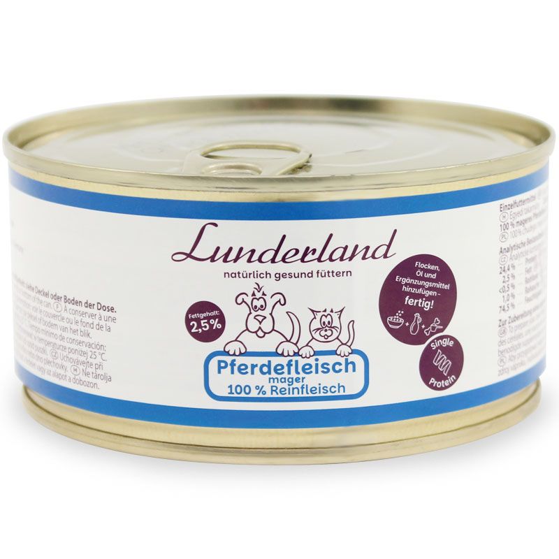 Lunderland Pferdefleisch mager Dose 300g