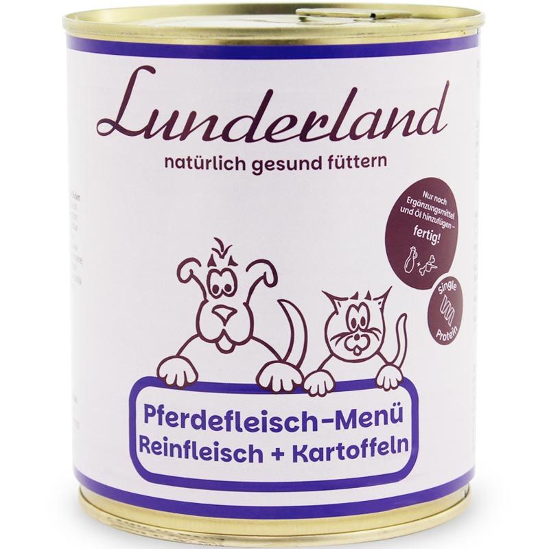 Lunderland Pferdefleisch-Menü 800g