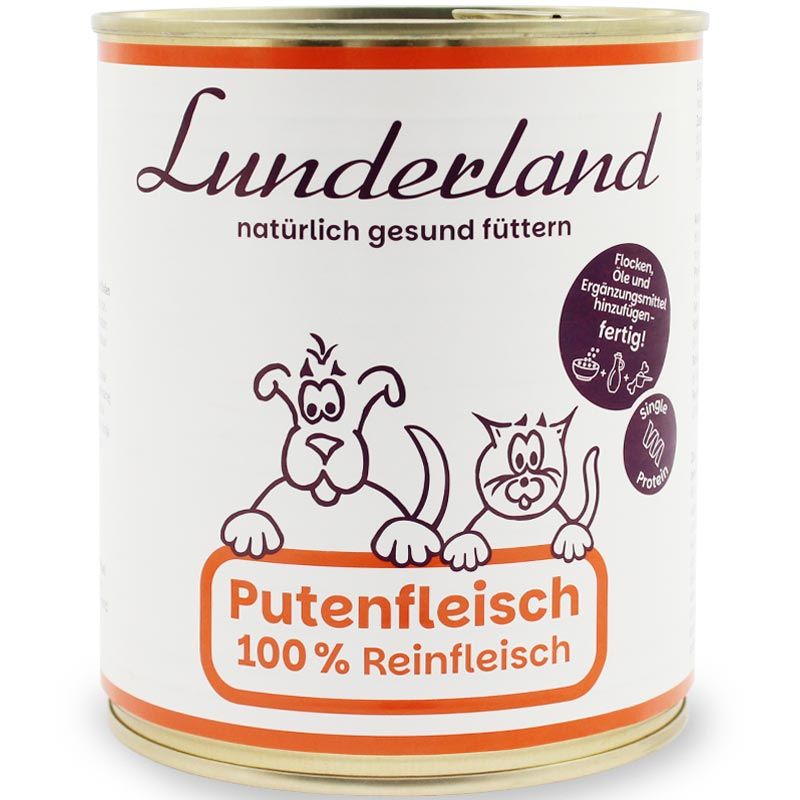 Lunderland Reinfleisch-Dose Putenfleisch 800g