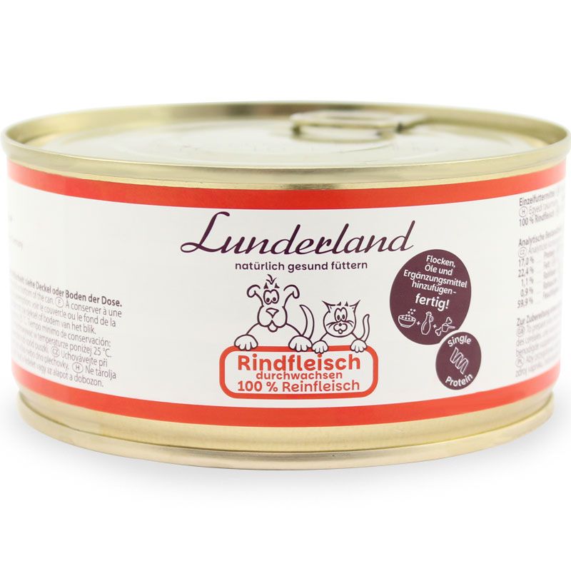 Lunderland Reinfleisch-Dose Rindfleisch durchwachsen 300g