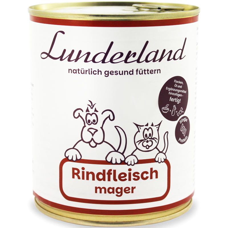 Lunderland Reinfleisch-Dose Rindfleisch mager 800g