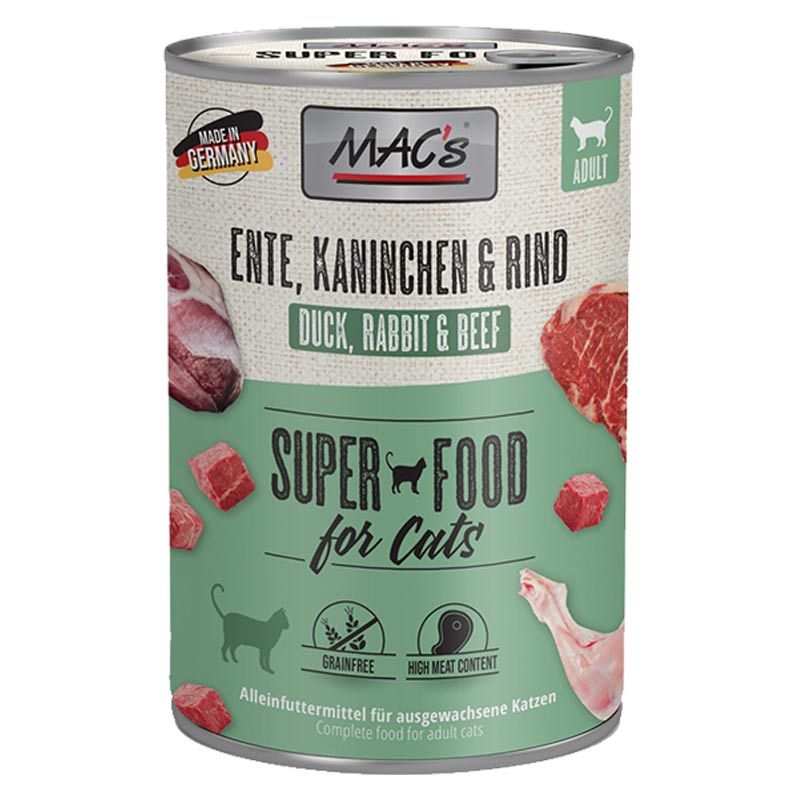 Macs Cat Dose Ente + Kaninchen + Rind 400g