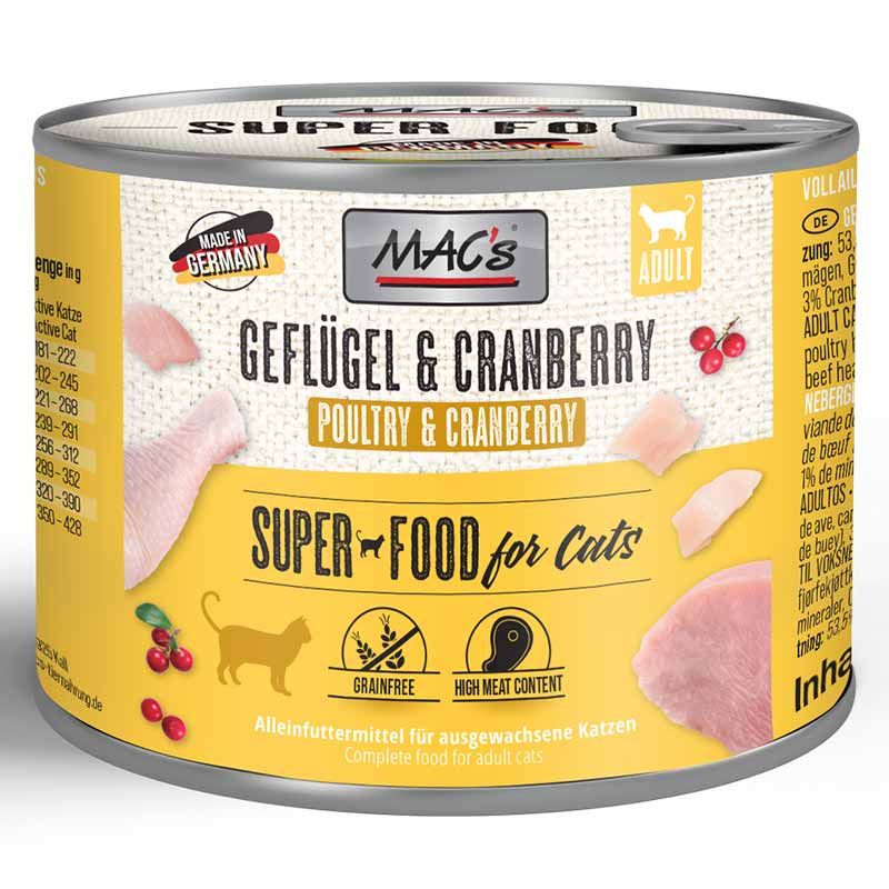 Macs Cat Dose Geflügel und Cranberry 200g