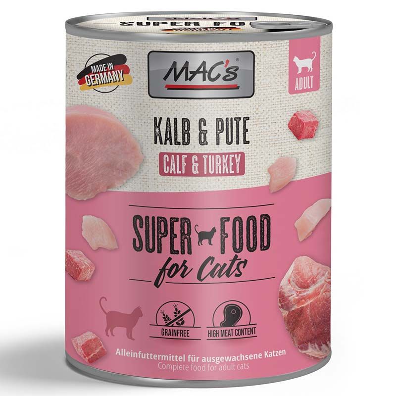 Macs Cat Dose Kalb + Pute 800g